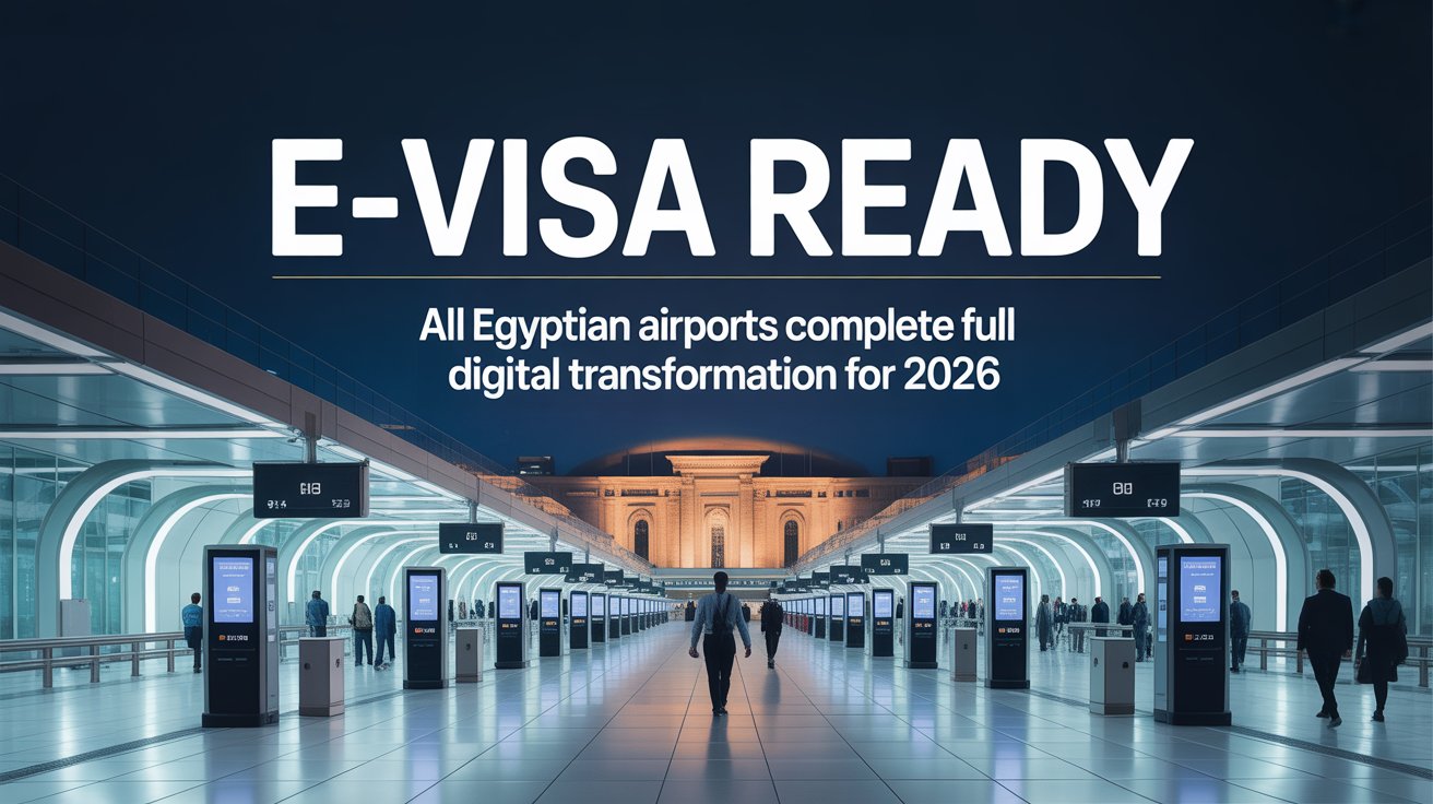 "E-Visa Ready": All Egyptian Airports Complete Full Digital Transformation for 2026